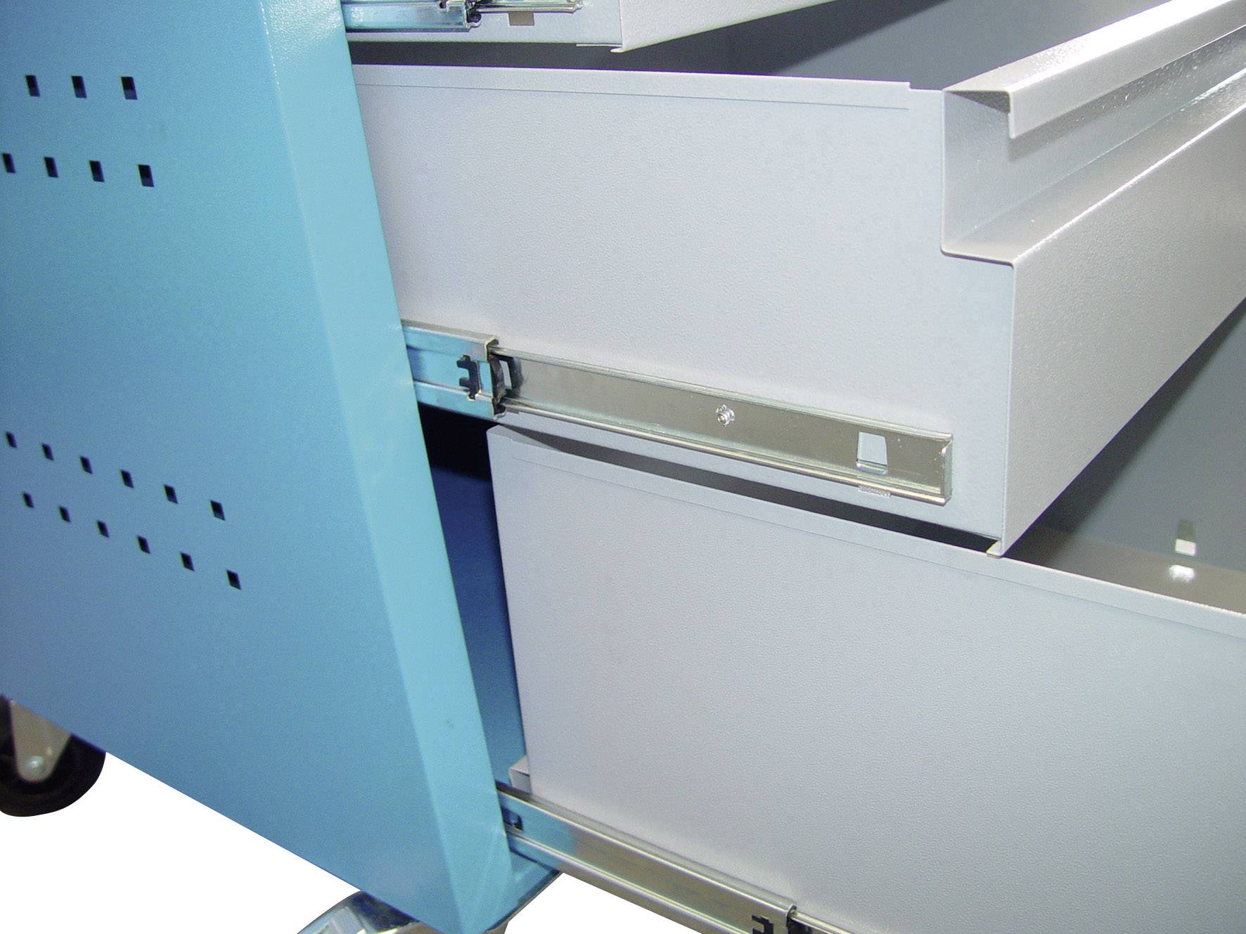 Aerotec 20142031 Werkstattwagen Stahl Herstellerfarbe: Blau (RAL 5015), Grau (RAL 7001)