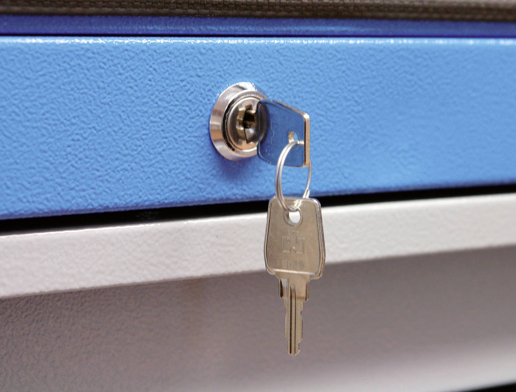 Aerotec 20142034 Werkstattwagen Stahl Herstellerfarbe: Blau (RAL 5015), Grau (RAL 7001)