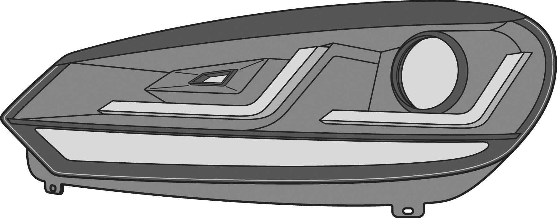 Osram LEDHL102-BK LEDriving® XENARC Black Edition Komplett-Scheinwerfer Volkswagen Volkswagen Golf