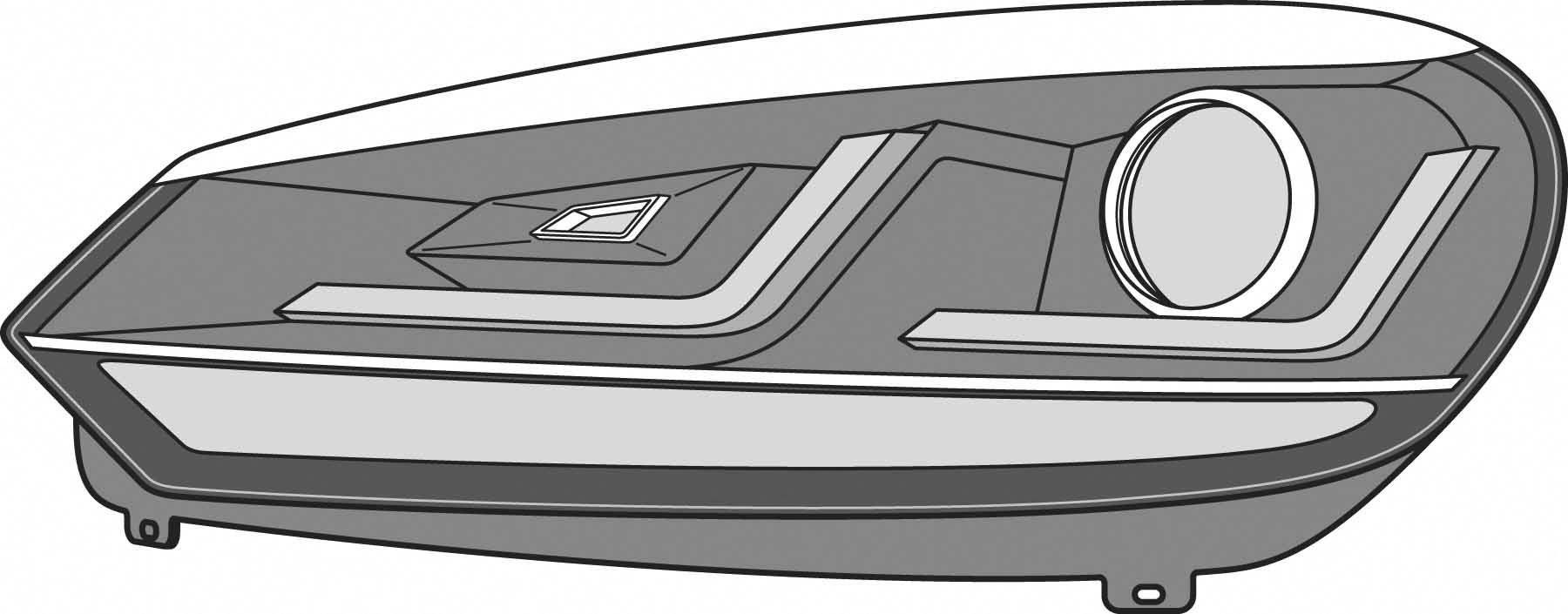 Osram Automotive LEDHL102-CM LEDriving® XENARC Chrome Edition Komplett-Scheinwerfer Volkswagen Volkswagen Golf VI