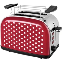 TKG Team Kalorik TKG TO 1045 RWD Toaster mit Brötchenaufsatz Rot, Weiß TKG Team Kalorik TKG TO 1045 RWD Toaster mit Brötchenaufsatz Rot, Weiß