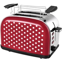 TKG Team Kalorik TKG TO 1045 RWD Toaster mit Brötchenaufsatz Rot, Weiß TKG Team Kalorik TKG TO 1045 RWD Toaster mit Brötchenaufsatz Rot, Weiß