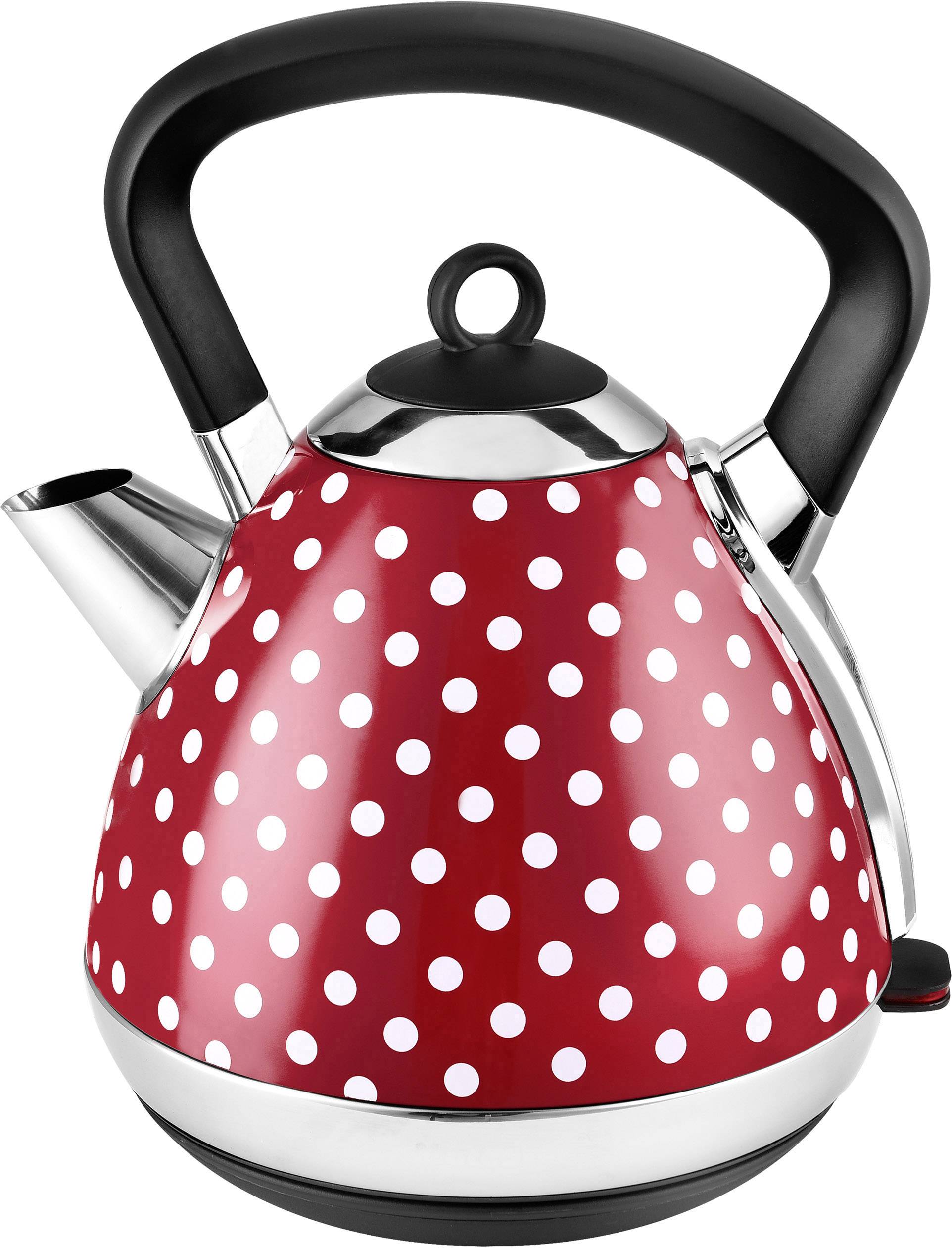 TKG Team Kalorik TKG JK 1045 RWD Wasserkocher schnurlos Rot, Weiß