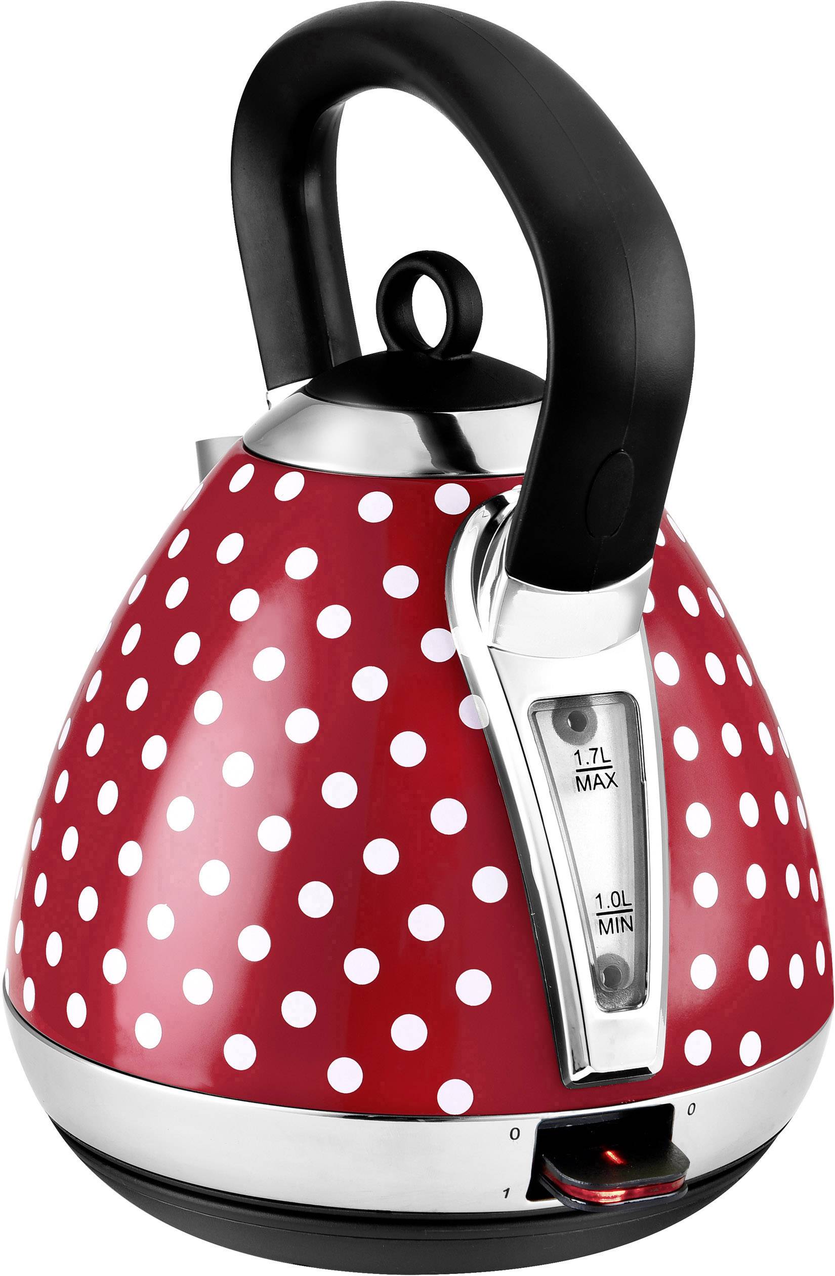 TKG Team Kalorik TKG JK 1045 RWD Wasserkocher schnurlos Rot, Weiß