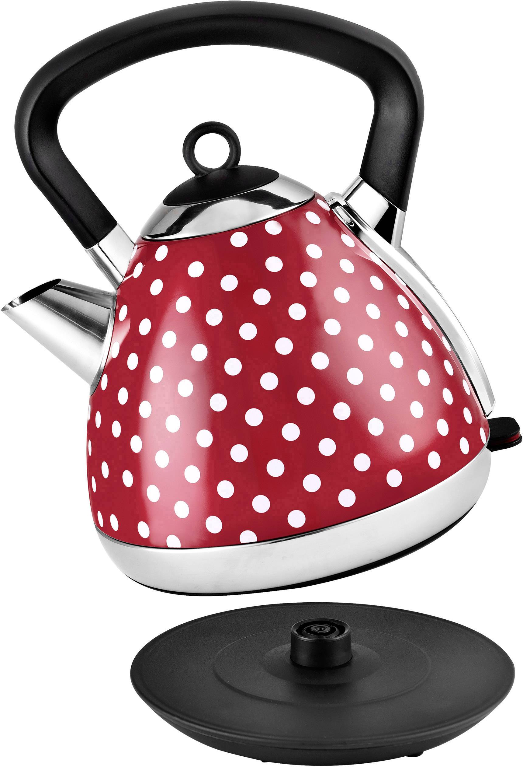 TKG Team Kalorik TKG JK 1045 RWD Wasserkocher schnurlos Rot, Weiß