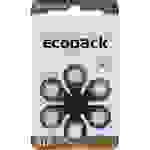 Ecopack ECO312 Knopfzelle ZA 312 Zink-Luft 161 mAh 1.4V 6St.