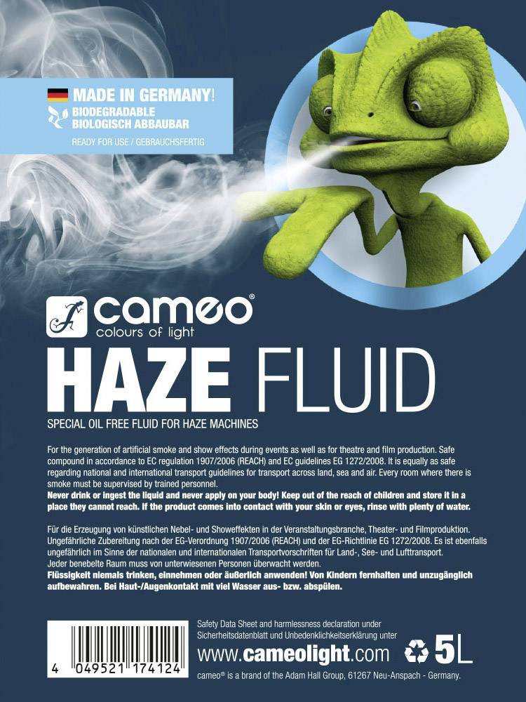 Cameo Haze Fluid Dunstfluid 5 l