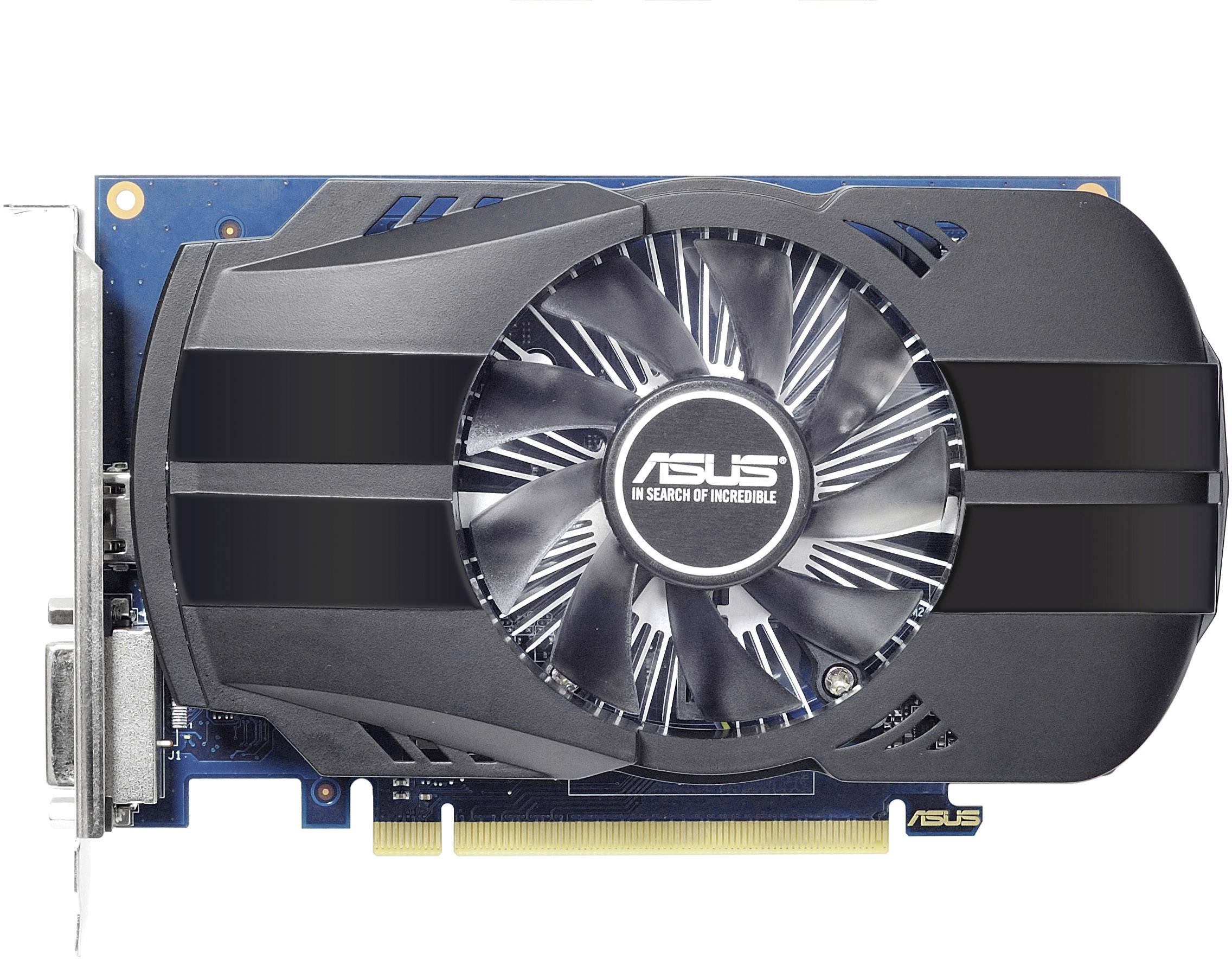 Asus Grafikkarte Nvidia GeForce GT1030 Phoenix 2 GB GDDR5-RAM PCIe HDMI®, DVI Übertaktet / Overclocked