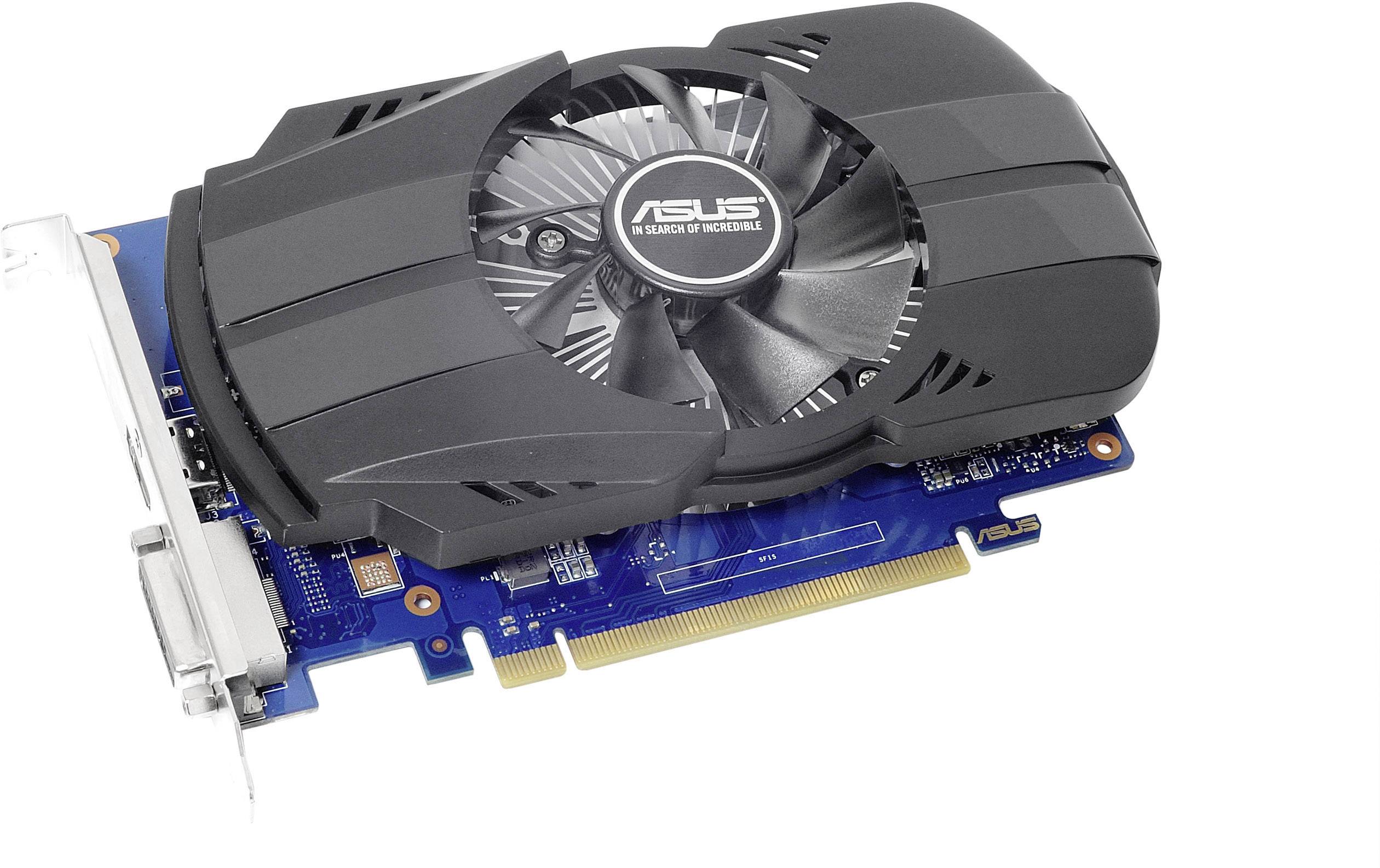 Asus Grafikkarte Nvidia GeForce GT1030 Phoenix 2 GB GDDR5-RAM PCIe HDMI®, DVI Übertaktet / Overclocked