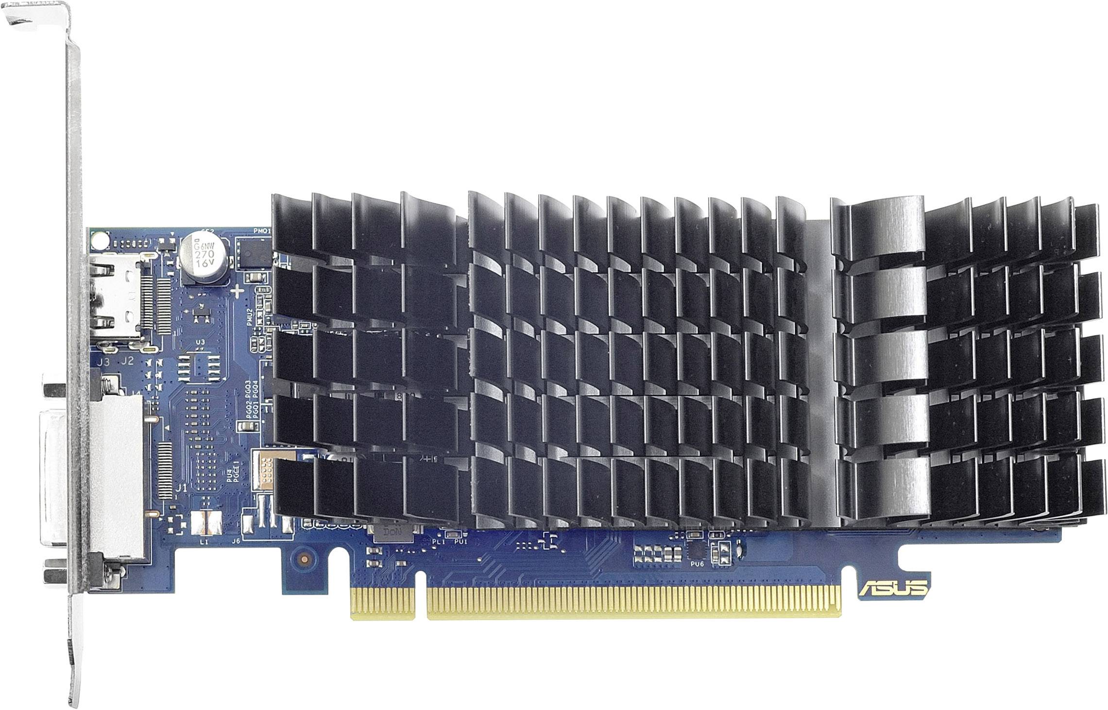 Asus Grafikkarte Nvidia GeForce GT1030 2GB GDDR5-RAM PCIe HDMI®, DVI Passiv gekühlt
