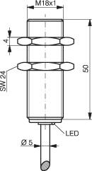 Contrinex Induktiver Näherungsschalter M18 bündig PNP DW-AD-703-M18