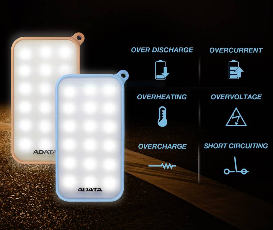 ADATA D8000L Powerbank (Zusatzakku) LiPo 8000 mAh AD8000L-5V-COR