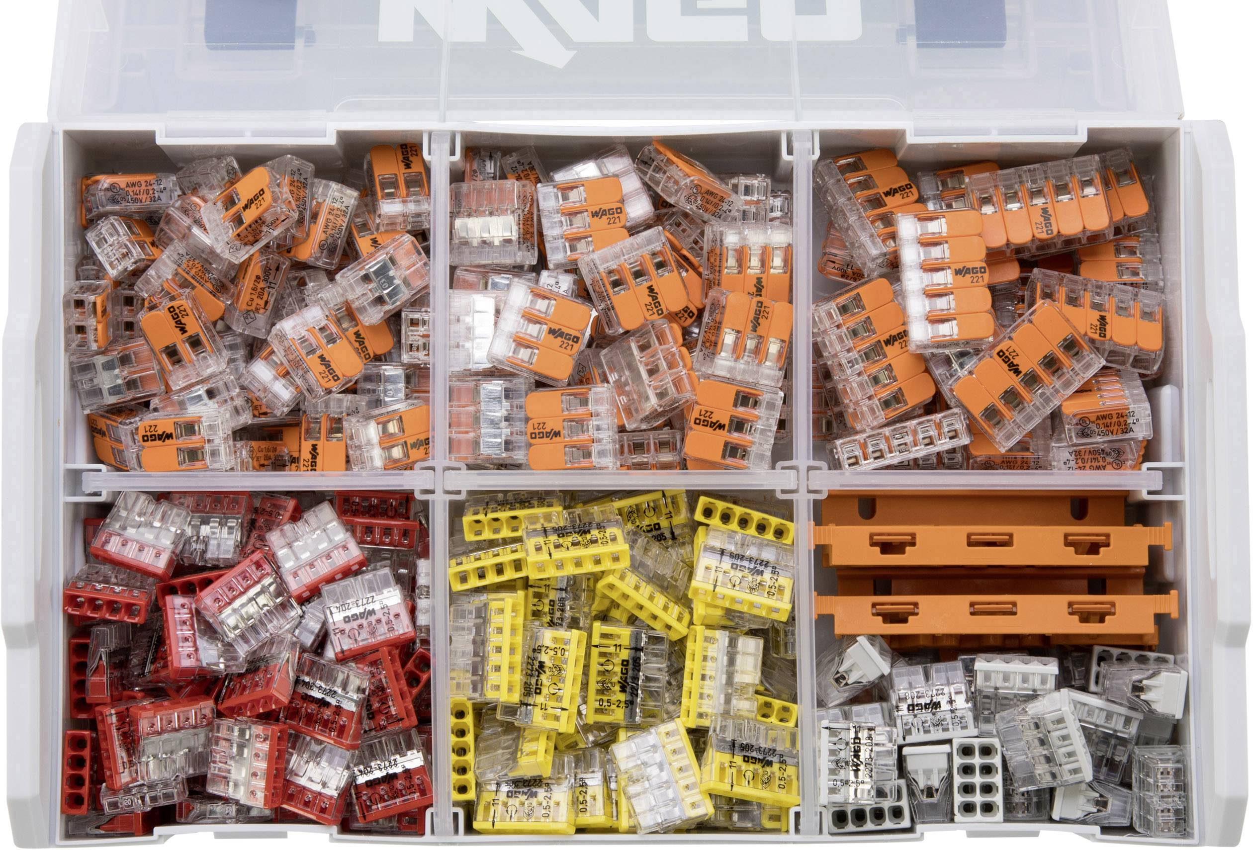 WAGO 887-955 Verbindungsklemmen-Sortiment flexibel: 0.14-4mm² starr: 0.2-4mm² 1 Set