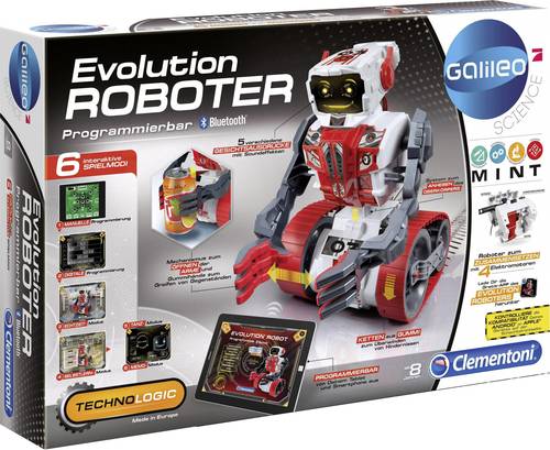 Clementoni Roboter Bausatz Galileo Evolution Roboter Bausatz, Spiel-Roboter 38115456