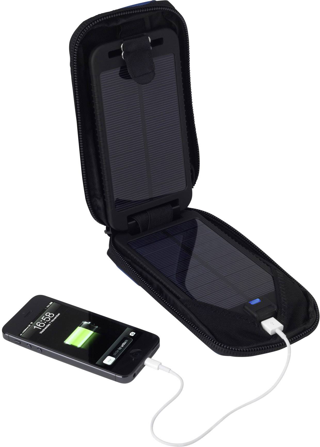 Power Traveller Adventurer PTL-SLA001 Solar-Ladegerät Ladestrom Solarzelle 600 mA 3 W 3500 mAh