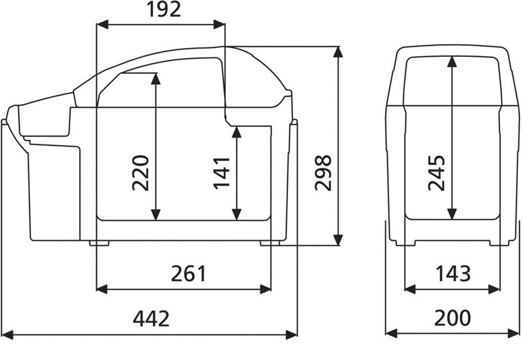 Dometic Group TB 08 Kühlbox Thermoelektrisch 12V Grau 8l 20°C unter Umgebungstemperatur