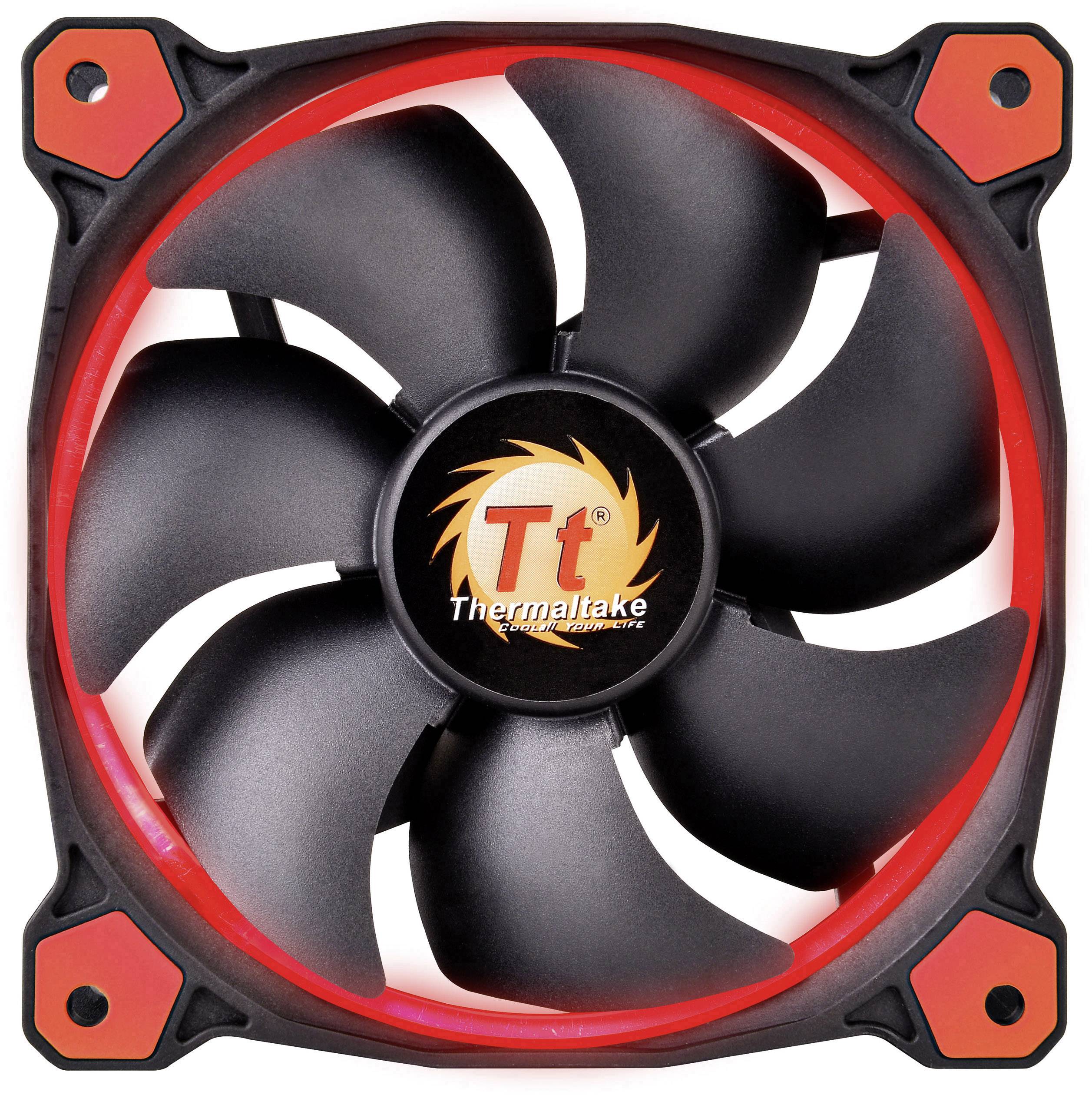 Thermaltake RIING LED PC-Gehäuse-Lüfter Rot (B x H x T) 120 x 120 x 25mm inkl. LED-Beleuchtung