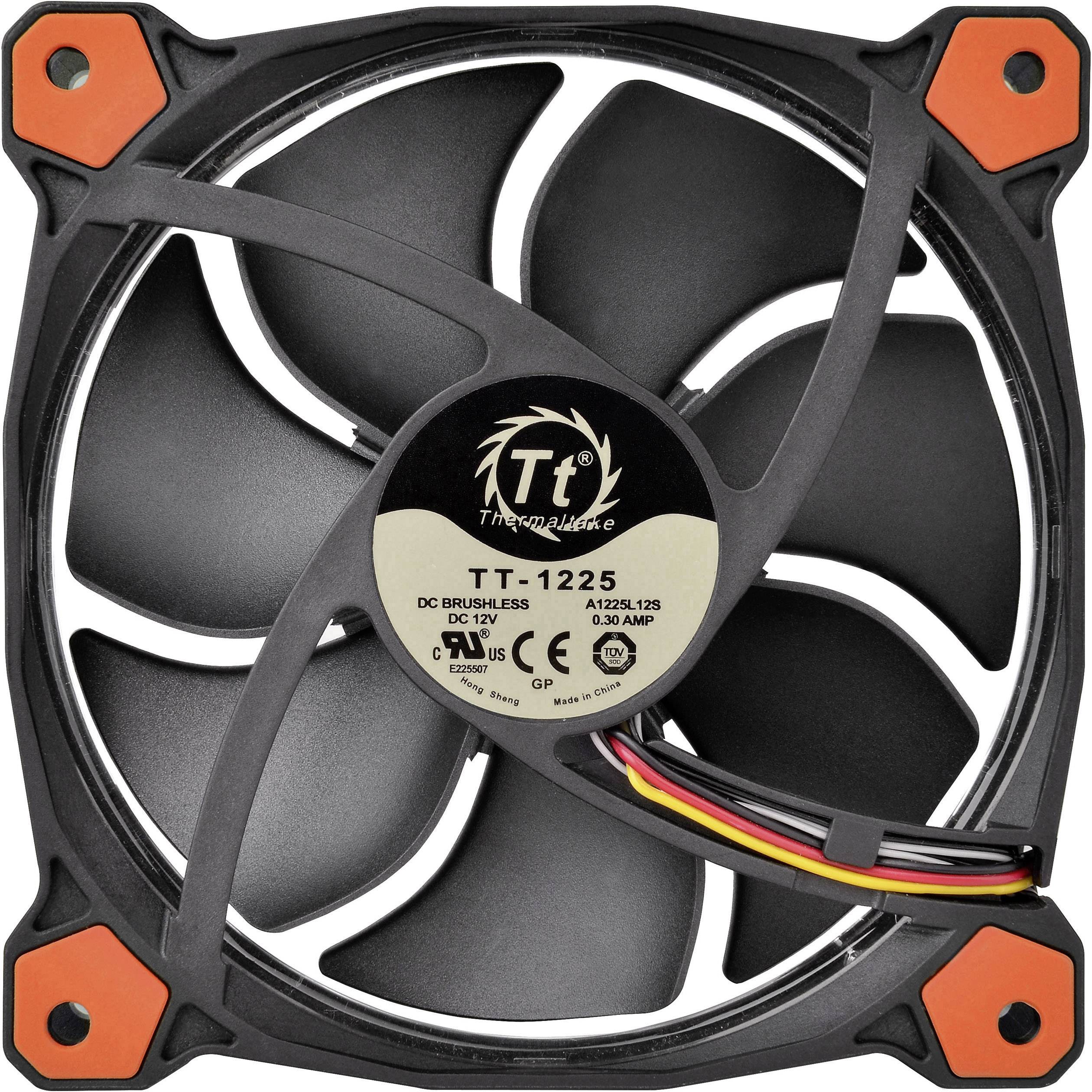 Thermaltake RIING LED PC-Gehäuse-Lüfter Rot (B x H x T) 120 x 120 x 25mm inkl. LED-Beleuchtung