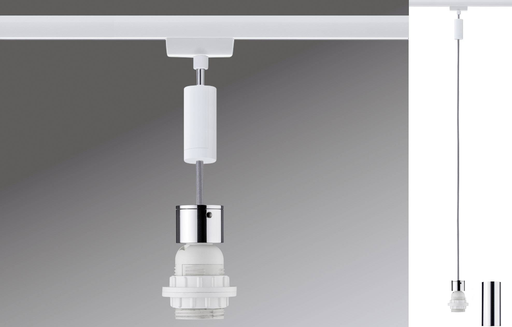 Paulmann Hochvolt-Schienensystem-Leuchte Universell E27 20W LED Weiß, Chrom