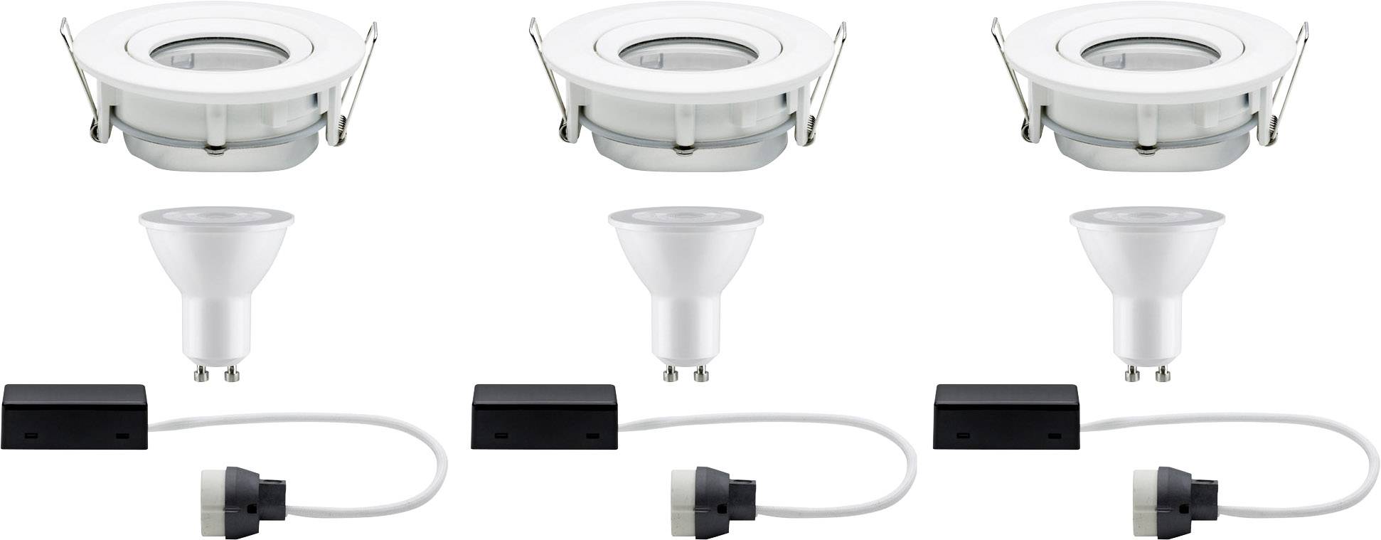 Paulmann Bad-Einbauleuchte 3er Set 21W Weiß (matt)