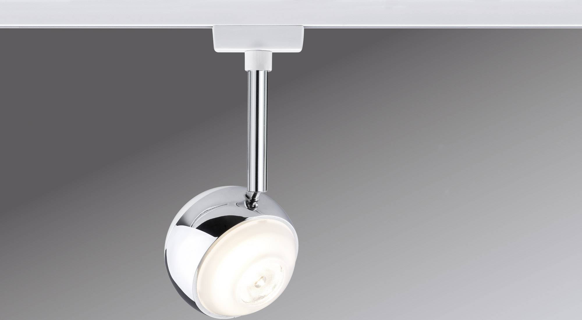 Paulmann Capsule II Hochvolt-Schienensystem-Leuchte URail LED fest eingebaut 6W LED Weiß, Chrom