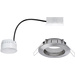 Paulmann 93975 Coin Spot LED encastrable pour salle de bains 6.8 W blanc chaud fer (brossé)