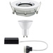 Paulmann Nova Spot encastrable pour salle de bains LED GU10 7 W IP65 blanc mat, chrome