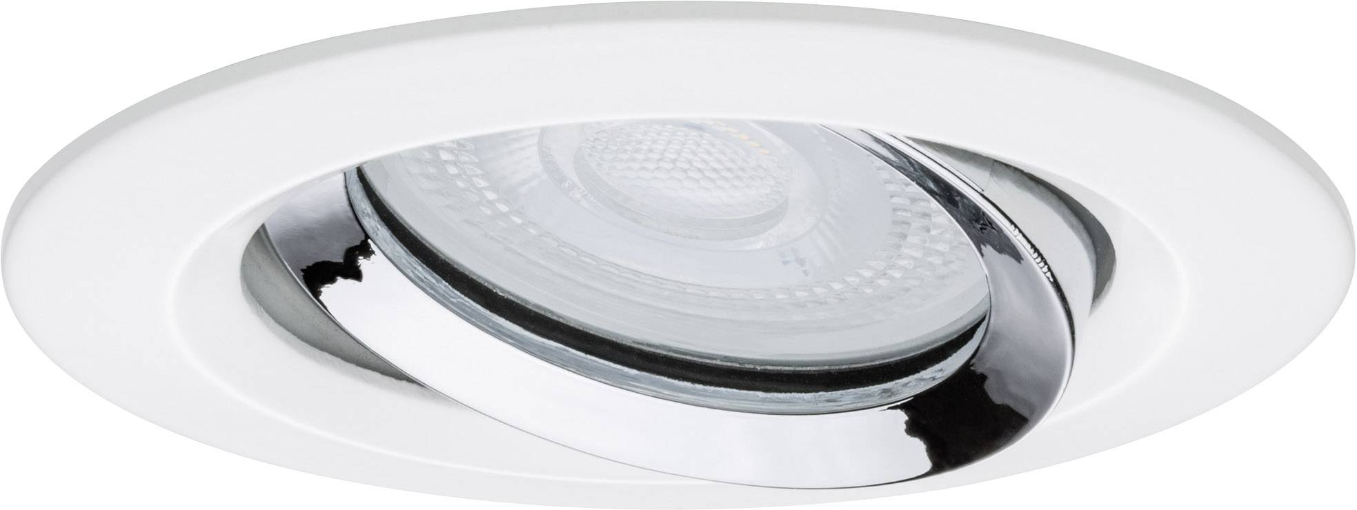 Paulmann Nova Bad-Einbauleuchte LED GU10 7W IP65 Weiß (matt), Chrom