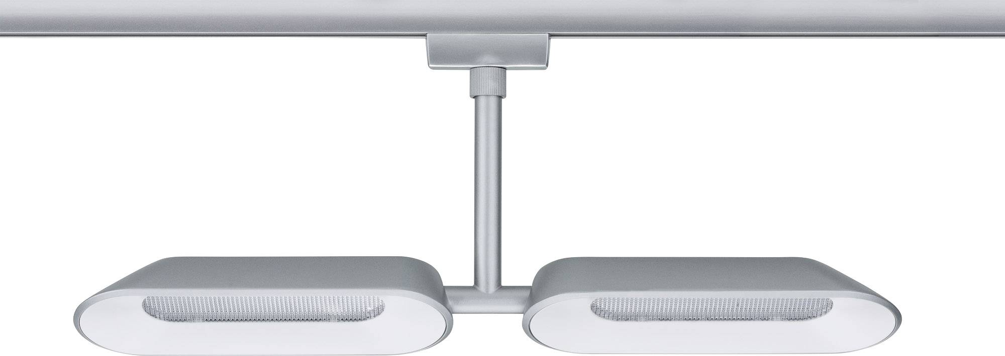 Paulmann Dipper Hochvolt-Schienensystem-Leuchte URail LED fest eingebaut 16W LED Chrom (matt), Weiß