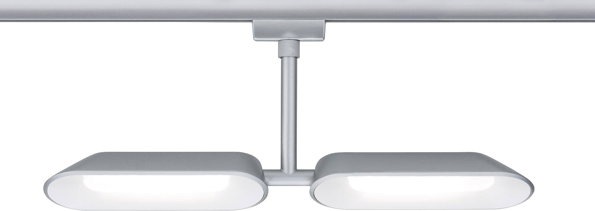 Paulmann Dipper Hochvolt-Schienensystem-Leuchte URail LED fest eingebaut 16W LED Chrom (matt), Weiß