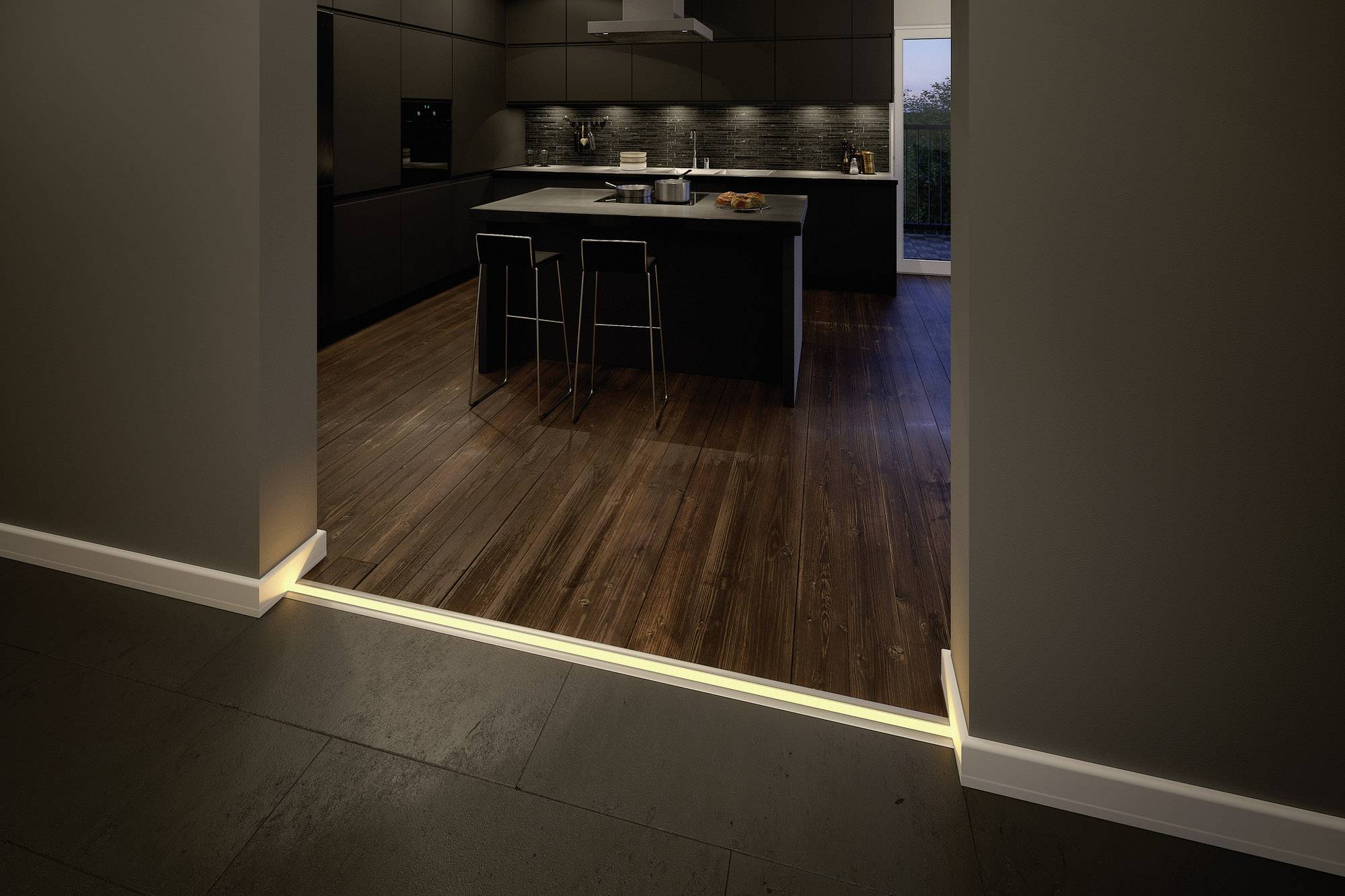 Paulmann 70855 Step Profil Aluminium, Kunststoff (L x B) 100 cm x 6 cm 1 St.