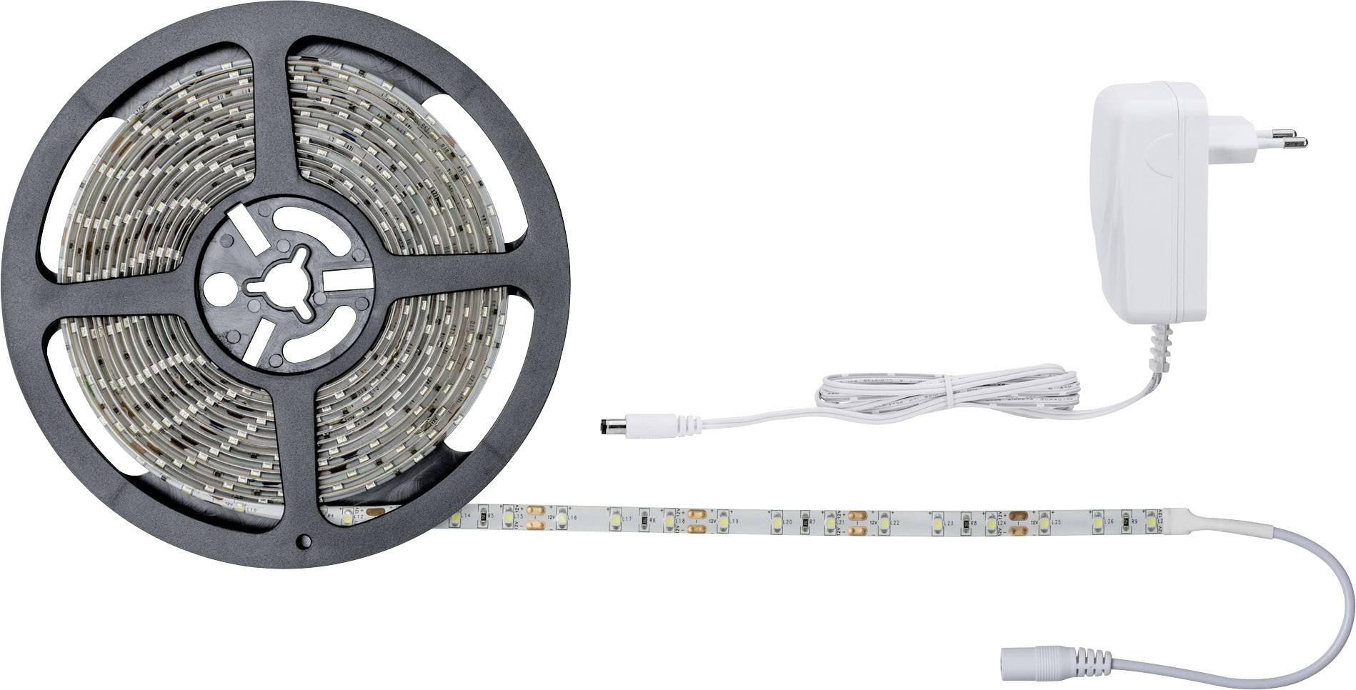 Paulmann SimpLED 78975 LED-Streifen-Komplettset mit Stecker 12V 5m Tageslichtweiß 1St.