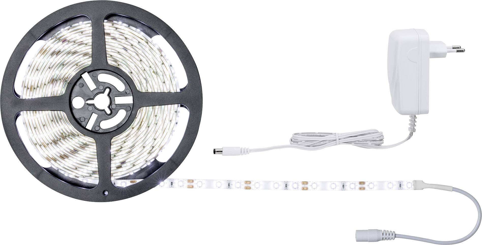 Paulmann SimpLED 78975 LED-Streifen-Komplettset mit Stecker 12V 5m Tageslichtweiß 1St.
