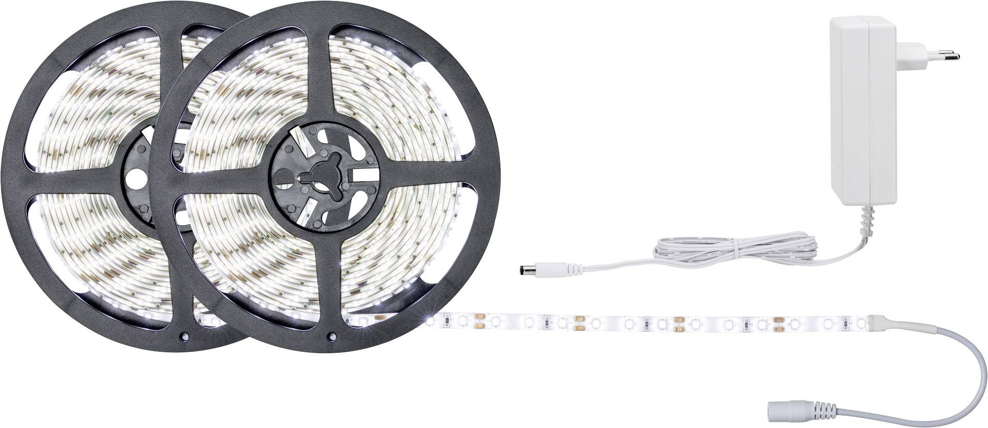 Paulmann SimpLED 78977 LED-Streifen-Komplettset mit Stecker 12V 10m Tageslichtweiß 1St.