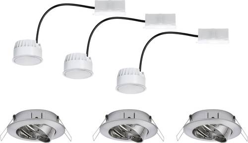Coin 93980 LED-Einbauleuchte 3er Set 20.4W Eisen (gebürstet); Energieeffizienzklasse: A+