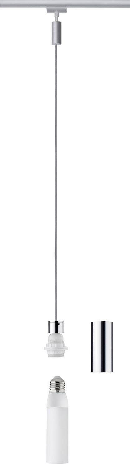 Paulmann Hochvolt-Schienensystem-Leuchte Universell E27 20 W LED Chrom (matt), Chrom