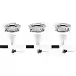 Paulmann Bad-Einbauleuchte 3er Set 21W Eisen (gebürstet) Paulmann Bad-Einbauleuchte 3er Set 21W Eisen (gebürstet)