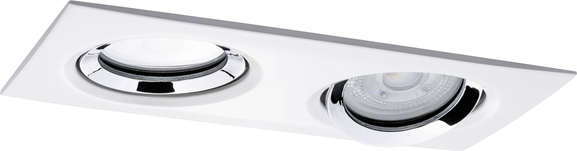 Paulmann Nova LED-Bad-Einbauleuchte LED GU10 14W IP65 Weiß (matt), Chrom