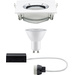 Paulmann Nova Spot encastrable pour salle de bains jeu LED GU10 7 W IP65 blanc mat, chrome