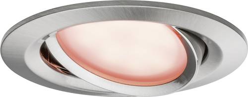 Paulmann Coin RGBW 93941 LED-Einbauleuchte 3er Set 6W RGBW Eisen (gebürstet)