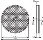 Contrinex Reflektor für Reflexions-Lichtschranke von