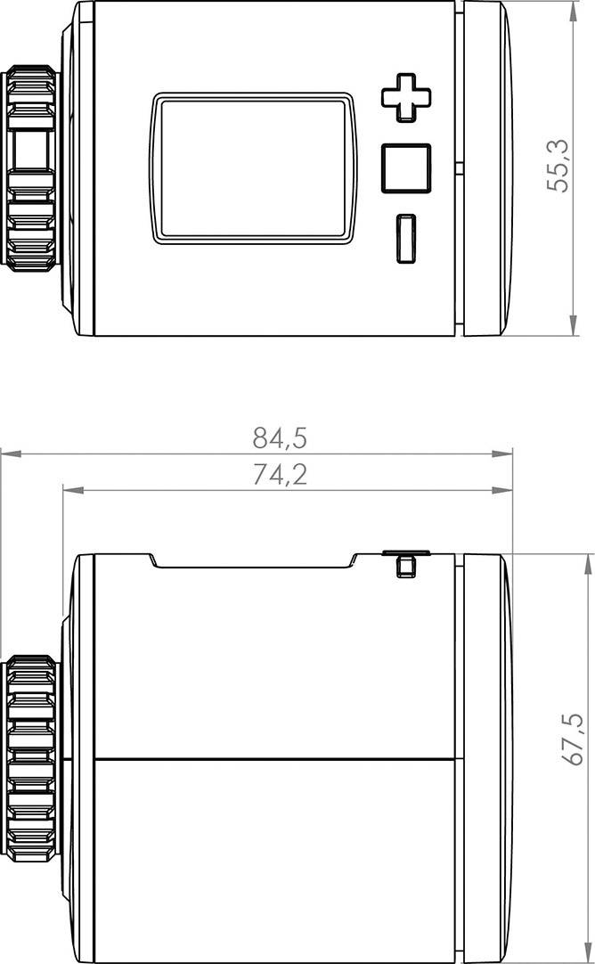 Eurotronic 700043 Spirit Z-Wave Plus Funk-Heizkörperthermostat elektronisch