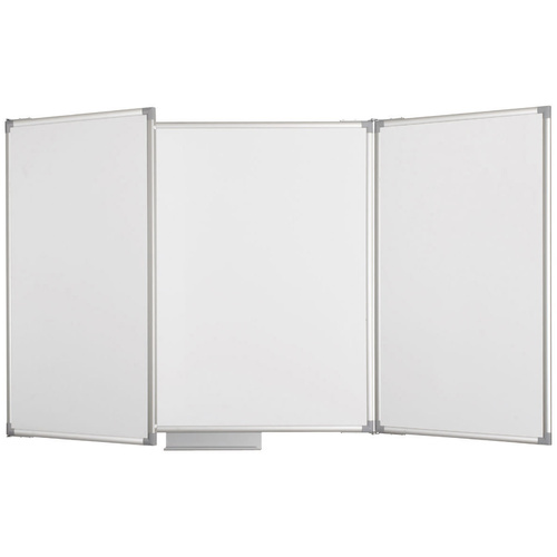 Maul Whiteboard, Klapptafel MAULpro (B x H) 120cm x 90cm Weiß kunststoffbeschichtet Inkl. 2 klappbarer Flügel, Inkl. Ablageschale