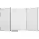 Maul Whiteboard, Klapptafel MAULpro (B x H) 150cm x 100cm Weiß kunststoffbeschichtet Inkl. 2 klappbarer Flügel, Inkl Maul Whiteboard, Klapptafel MAULpro (B x H) 150cm x 100cm Weiß kunststoffbeschichtet Inkl. 2 klappbarer Flügel, Inkl
