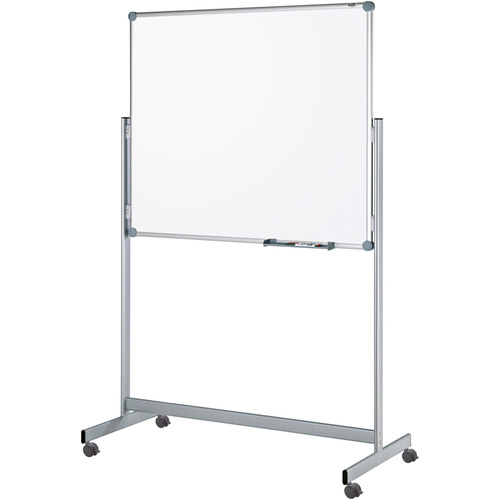 Maul Mobiles Whiteboard MAULpro Fixed (B x H) 120cm x 100cm Weiß kunststoffbeschichtet Inkl. Ablageschale, Beide Seiten nutzbar
