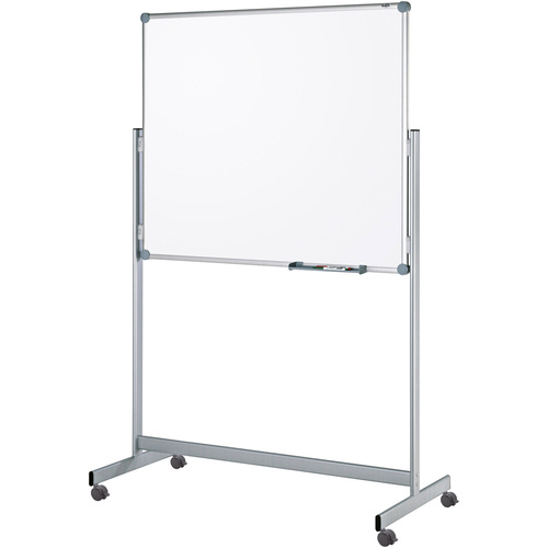 Maul Mobiles Whiteboard MAULpro Fixed (B x H) 150cm x 100cm Weiß kunststoffbeschichtet Inkl. Ablageschale, Beide Seiten nutzbar