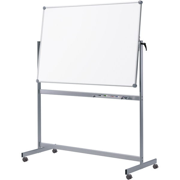 Maul Mobiles Whiteboard MAULpro, Emaille (B x H) 120cm x 100cm Weiß emaillebeschichtet Drehbar, Beide Seiten nutzbar, Inkl