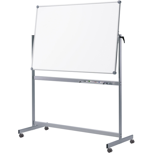 Maul Mobiles Whiteboard MAULpro, Emaille (B x H) 180cm x 100cm Weiß emaillebeschichtet Drehbar, Beide Seiten nutzbar, Inkl