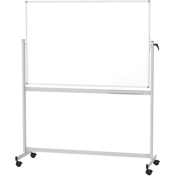 Maul Mobiles Whiteboard MAULstandard (B x H) 120 cm x 90 cm Weiß kunststoffbeschichtet Drehbar, Beide Seiten nutzbar, Inkl. Ablageschale, Inkl