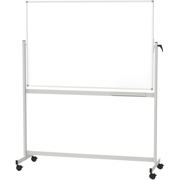 Maul Mobiles Whiteboard MAULstandard, Emaille (B x H) 180cm x 120cm Weiß emaillebeschichtet Drehbar, Beide Seiten nutzbar, Inkl